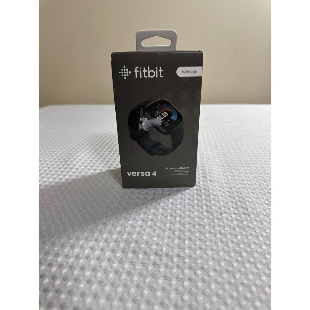 Fitbit Smartwatch Unisex OS Versa 4 Black Graphite NEW